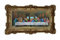 Barock Gemälde Bild mit Rahmen Repro Antik look Jesus 12 APOSTEL ULTIMA CENA 96x57cm (Gold) 75B