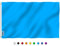 Anley Fly Breeze 3x5 Piede Solido Bandiera Blu Chiaro - Colore vivido e Resistente allo sbiadimento UV - Intestazione in Tela e Doppia Cucitura - Bandiere Blu Chiaro in Poliestere