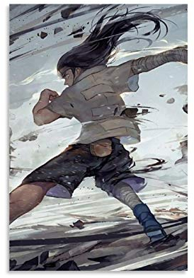YZLI Anime Naruto Neji Poster, dekoratives Gemälde, Leinwand, Wandkunst, Wohnzimmer, Poster, Schlafzimmer, Malerei, 30 x 45 cm