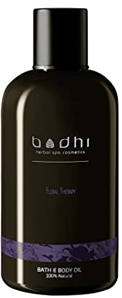 BODHI® Körperöl und Badeöl FLORAL THERAPY 250 ml | mit Lavendel und Kamille | für trockene Haut | mit BIO Kokosöl | auch für Schwangere | vegan & 100% natürlich