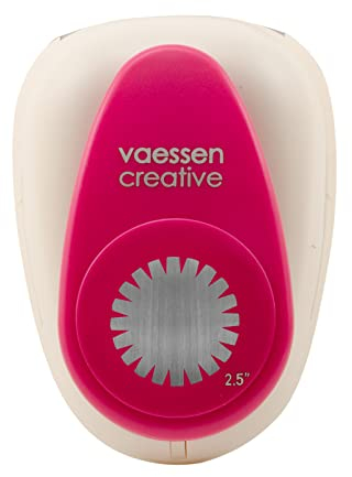 Vaessen Creative Motivstanzer Kreis - Ø 5.8 cm - Stanzer für Bastelpapier, Tonpapier, Scrapbookpapier oder Decoupagepapier