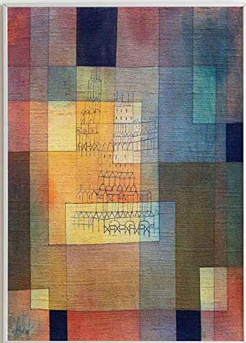JOPRICO Paul Klee Poster Kunstdruck - Polyphonic Architecture (1930) - berühmte Gemälde Impressionismus Kubismus Größe 21x30cm (A4)