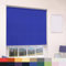 Deluxe Daylight Roller Blinds Light Filtering Premium Fabric Easy Fit Metal Brackets Bedroom Living Room Office Child Safe 160cm Length Trimmable Electric Blue 120cm