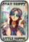 Décoration murale trippy Little Hippie, peinture sur porcelaine en cristal de style bohème, cadeau pour femmes, adolescentes, citations positives, affiche de décoration de salon hippie 30,5 x 20,3 cm