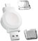 Chargeur Portable pour Apple Watch, Chargeur de Voyage pour iWatch avec Charge Rapide USB-C et USB-A Chargeur Umagnétique sans Fil pour Apple Watch SE/Ultra 2/Series 9/8/7/6/5/4/3/2 (Blanc)
