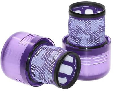 Confezione da 2 filtri HEPA V11 e V15 compatibili con aspirapolvere cordless Dyson V11 (SV14, SV15, SV17, SV28) e V15 (SV22, SV47). Ricambio per Dyson numero di parte: 970013-02.