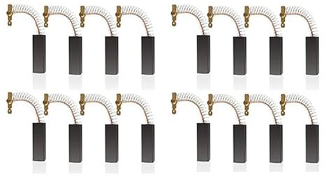 Lot de 16 balais de charbon for machine à laver 154740 Balais de charbon for moteur de machine à laver Bosch Siemens