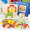 CEWROM 120pcs Kreative Mosaik-Puzzle, Holzpuzzle Set für Kinder, Montessori-Spielzeug ab 3 4 5 6 Jahre, Tangram Geometrische Formen Spiel, Lernspielzeug, Jungen & Mädchen