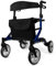 Parvum SuperLight Rollator – Blau – ultraleicht (5,1 kg), aus Aluminium, faltbar, (74 × 64 cm), mit Sitz und Rückenlehne, versteckten Bremskabeln – ideal für Alltag & Reise - Gehhilfe für Senioren
