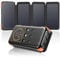 SOARAISE Chargeur Solaire Portable Power Bank - 25000mAh Batterie Externe sans Fil avec 3 Câbles et 4 Panneaux, 20W PD QC 3.0 USB C Charge Rapide avec Lampe de Poche pour Smartphone, Tablette, Camping