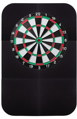 Dart Board Wall Protectors, 35.4’’H*23.6’’H*0.5 Thickness,Dart Board Surround Wall Protector,Dartboard Wall Protector,Easy to Assemble,Prefect dart accessories,Blcak Color