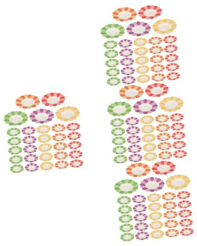 Mikikit Platos Desechables Fiestas De Decoración Cumpleaños Y Celebraciones Material Y Ligero Perfectos Servir Aperitivos Y Comida 100 Piezas*4