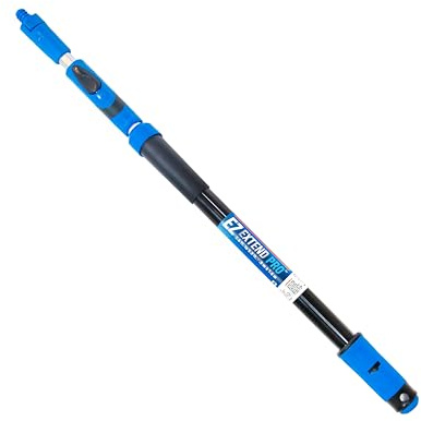 Unger Lock-On EZ Extend Pro Telescopic Pole, Extension from 2.6’ to 5.3’, Aluminum Extendable Poles for Indoor/Outdoor, Floor and High-Access Cleaning, Use with Squeegees, Broom Heads, Brushes & More
