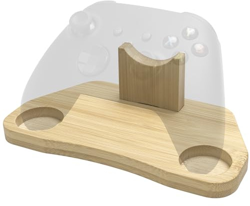 TOCCOOL Bambus-Controller-Halter, kompatibel mit PS4, PS5, Xbox, Switch, 8BitDo, universelles Schreibtisch-Spielzubehör (natürliche Holzfarbe)