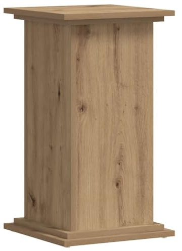 Solivagant Supporto per Piante Rovere Artigianale 33x33x60 cm Truciolato,Marrone,10.9kg
