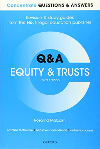 Concentrate Questions and Answers Equity and Trusts: Law Q&A Revision and Study Guide