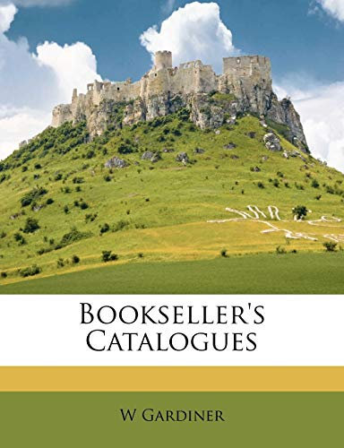 Bookseller's Catalogues