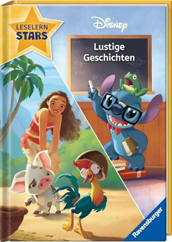 Disney: Lustige Geschichten mit Stitch und Vaiana - Lesen lernen mit den Leselernstars - Erstlesebuch - Kinder ab 6 Jahren - Lesen üben 1. Klasse