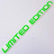 Folien-Zentrum - Limited Edition Neon Grün 20 x 1,5 cm - hochwertiger Aufkleber Auto Tuning - OEM & JDM Auto Sticker - Lustige Aufkleber für Auto - Stickerbomb - Autoaufkleber - Made in Germany