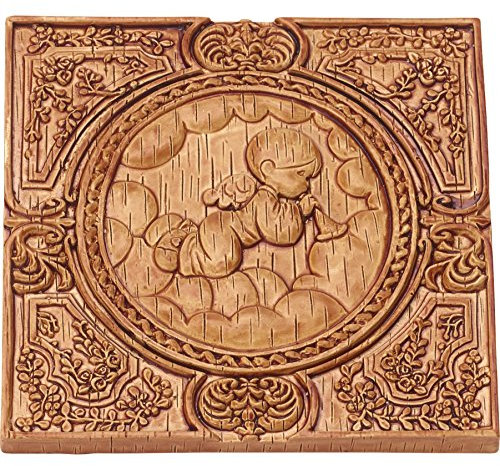 Precious Moments 179108 Engel mit Trompete auf rechts, Kunstharz-Wandschild