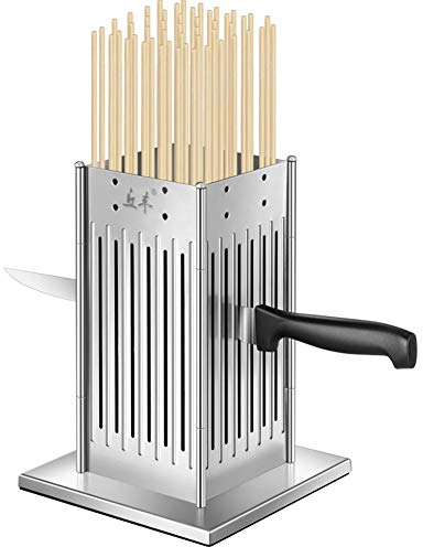 FISHD 49 Trous Brochettes de Barbecue Outil Brochette de Viande Brochette Machine Facile Maker Base Anti-Glissement BBQ Outil