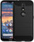 TeKKno® Slim Fit Tough [Carbon Fibre] Shockproof Protective Cushioned Case Cover + LCD Screen Protector Guard for Nokia 4.2 (BLACK)