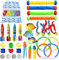 JOYIN 32 Stück Tauchen Pool Spielzeug Set enthält Tauchringe, Tauchen Sticks, Toypedo Bandits, Tauchen Spielzeug Bälle, Kraken, Fische&Piraten Schätze, Unterwasser versinken Pool Spielzeug für Kinder