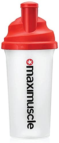 Alliance Sports Maximuscle Original Screw Cap Protein Shaker 700ml in Red and Clear