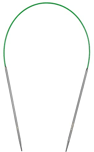 Coopay Rundstricknadeln 40 cm, 2,25 mm Stricknadeln Rundstricknadel Edelstahl Rundstricknadeln mit Flexibel Kabel, Robust Rund Stricknadeln für Socken Pullover Ärmel, Kragen & Klein Projekte