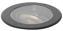 Qazqa - Modern Outdoor-Bodenstrahler Außen schwarz AR111 einstellbar IP65 - Delux Honey I Außenbeleuchtung - Aluminium Rund - LED geeignet GU10