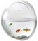Hemobllo Rundes Fischbecken Wandaquarium Kugel-Aquarium Beta-fischglas Klares Acryl Hängende Aquarienbecken Aquarienständer Wandfischblase Fischschalen Glasvase Betta Fisch Betta-Panzer