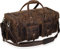 Große Reisetasche für Herren, Leder, Reisetasche, Übernachtung, Fitnessstudio, Sport, Wochenendtasche, Braun, 32 XX-Large, Reisetasche aus Leder