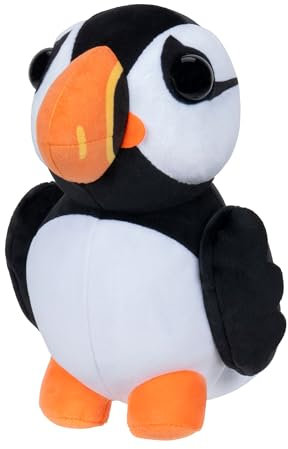 Adopt Me! AME0102-20 cm Plüsch - Puffin, offizielles Plüsch mit Spielcode