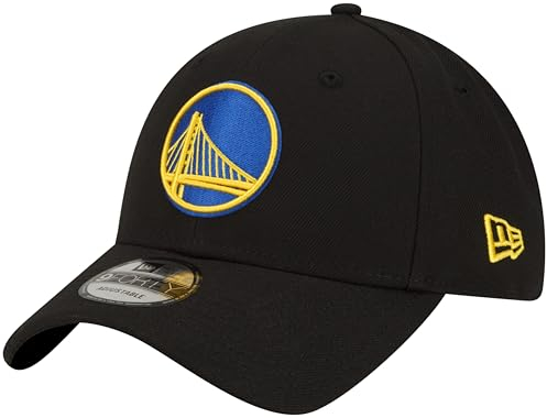 New Era NBA The League 9FORTY Team-Farbe, Primär-Logo, verstellbare Kappe, Einheitsgröße, Golden State Warriors Schwarz, Einheitsgröße