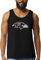 Hybrid Sports - NFL Distressed Team Logo - Offiziell lizenziertes Erwachsenen-Tanktop für Herren, Baltimore Ravens - Schwarz, XL