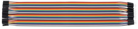 20cm Length Male to Female Connector Jumper Wires Dupont Cable Wire Connector Strip Solderless Multicolor for Arduino Raspberry pi Electronic Breadboard Prototype Board PCB Board