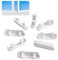 20 PCS White Window Drainage Cover Caps 25mm Weep Hole Covers UPVC Double Glazing Caps Plastic Window Sill Covers Decorative Covers Drainage Hole Cap Replacement for Windows Accessories