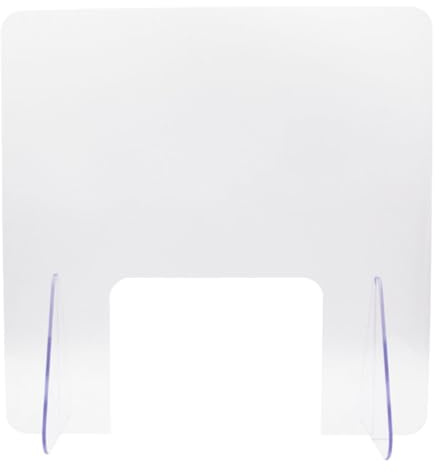 Écran Anti Éternuements en Acrylique Transparent, Barrière de Protection | Installation Facile, Nettoyage Simple, Interaction Sûre, Usage pour Étudiants et Clients, Format de Comptoir