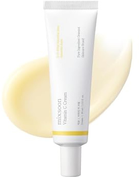 mixsoon Vitamin C Cream 30ml | 7% Stabilized Vitamin C Derivatives for Luminous & Smooth Skin Texture, Cellulose Lock-In Technology for Texture