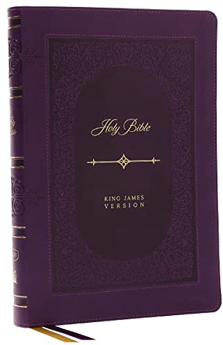 KJV Holy Bible: Giant Print Thinline Bible, Purple Leathersoft, Red Letter, Comfort Print: King James Version (Vintage Series)