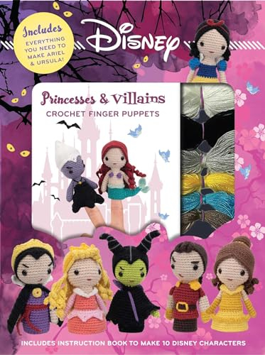 Disney Princesses & Villains: Crochet Finger Puppets (Crochet Kits)
