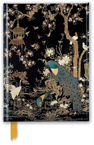 Ashmolean Museum. Embroidered Hanging With Peacock (Foiled Journal) (Flame Tree Notebooks): Unser hochwertiges, liniertes Blankbook mit festem, ... Notizbuch DIN A 5 mit Magnetverschluss)