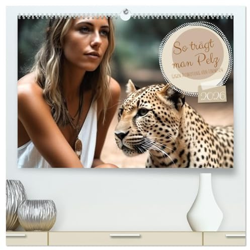 So trägt man Pelz (hochwertiger Premium Wandkalender 2026 DIN A2 quer), Kunstdruck in Hochglanz: So trägt man Pelz - Aktivismus gegen echte Pelze (CALVENDO Tiere)