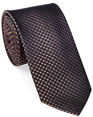 Una Krawatte Quattro 6cm reine Seide, Farbe:cognac (27)