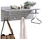 IDIMEX Wandgarderobe Garderobe ULF mit Kleiderhaken Hutablage Kleiderstange, Betonoptik