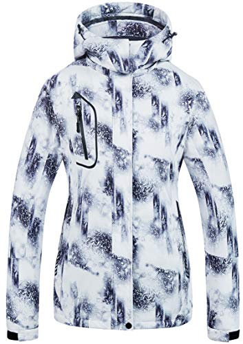 Damen Mountain Wasserdicht Skijacke Winddicht Snowboardjacke Warm Wintermantel Regenmantel - - XX-Large