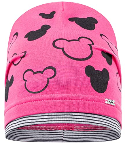 AJS Mütze Übergangsmütze Beanie Bären Mädchen Kindermütze, Farbe: Pink
