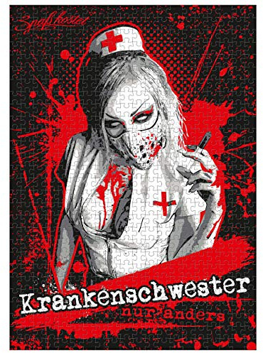 Spaß Kostet Puzzle 1000 Teile mit Poster Krankenschwester Horror Motive Frauen mädchen