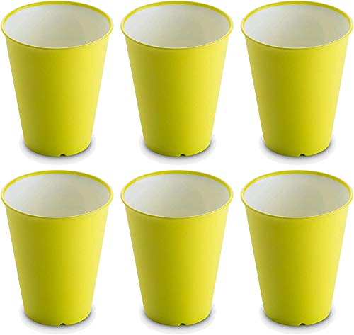 Omada Design 6 Bicchieri Acqua, Bibite, 300 ml, Infrangibili, Impilabili, Antibatterici, Microonde, Lavabili in Lavastoviglie, linea Sanaliving