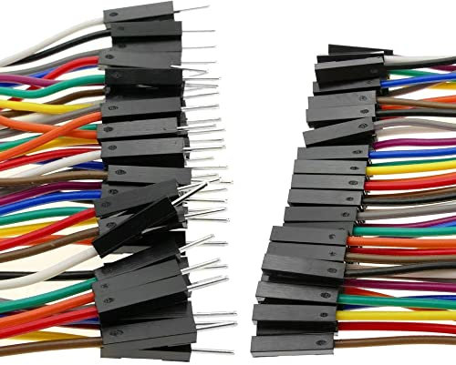 CABLEPELADO Cable Dupont 40 Pines | Cable Alambre Puente Dupont 40 Pines | Cables Puente para Placas Prototipo | Cables Puente para Arduino Raspberry Pi | Cable Breadboard | Hembra a Macho